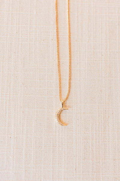 Crystal Moon Necklace