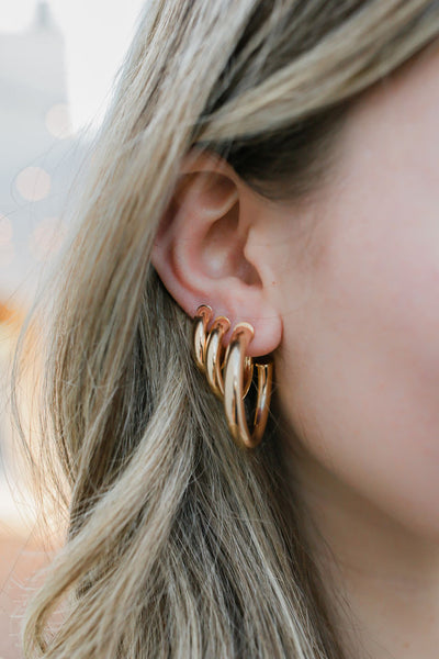 Gold Goldie Hoops