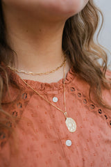 Gold Moon phase Necklace